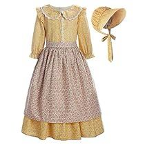 Wilder Dress, Pioneer Girl Costume, Little House On The Prairie Dress, Kids Yellow Dress, Yellow Toys, Pioneer Costume, Pioneer Clothing, Pioneer Girl, 19th Century Dress