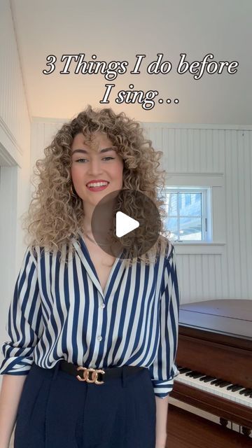 66K views · 7.1K likes | Addie Peretti on Instagram: "I always start with these 3 exercises before I ever sing a note! These are just a few of the things you can do to warm up and train your body for singing that DON’T even involve actually singing. There’s so much more that goes into singing than just the “sound” that we make. These 3 exercises are a good place to start.  Happy singing!   #singing #exercises #vocaltraining #voiceteacher #voiceteachersofinstagram #voicelessons #breathwork #warmups" Songs To Practice Singing, Vocal Warmups Singing Exercise, Vocal Warmups Singing, Singing Warm Ups, Vocal Warmups, Singing Exercises, Vocal Training, Learn Singing, Voice Teacher