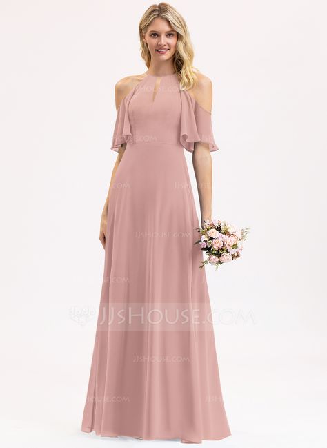 Lunar Butterfly, Wedding Reception Attire, Nude Dresses, Long Gown For Wedding, Floor Length Chiffon Bridesmaid Dresses, Nude Dress, Teenage Fashion, Wedding Prep, Bridesmaids Dress