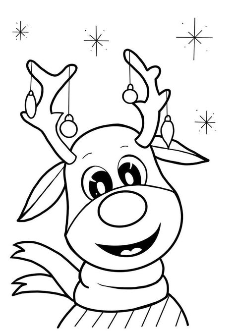 Rudolph Coloring Pages, Kids Christmas Coloring Pages, Xmas Drawing, Christmas Window Painting, Christmas Coloring Sheets, Printable Christmas Coloring Pages, Christmas Coloring Books, Christmas Stencils, Christmas Applique