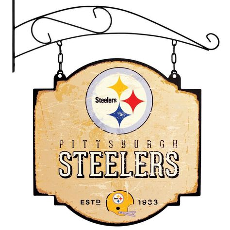 Tavern Sign, Steelers Gear, Steelers Logo, Pittsburgh Steelers Logo, Pittsburg Steelers, Pub Signs, Lighting Logo, Pub Bar, Nfl Gear