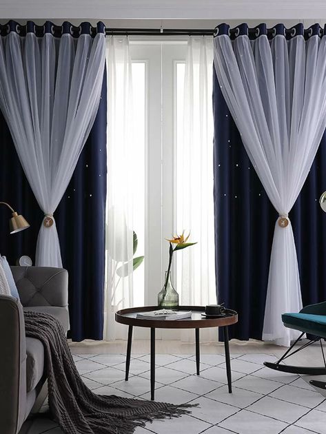 Curtain Accents, Curtains Layered, Beige Curtains Living Room, Modern Drapes, Grey Curtains Living Room, Room Curtain Ideas, Chic Curtains, Patterns Colorful, Living Room Curtain