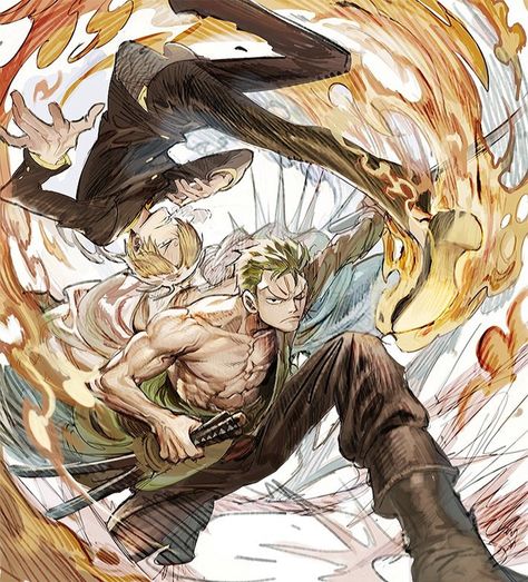 The Pirate King, One Piece Ace, Zoro One Piece, Wallpaper Animes, One Piece Drawing, One Piece Images, One Piece Fanart, Manga Anime One Piece, Roronoa Zoro