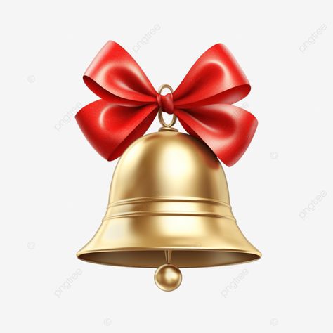 jingle bell winter gold bell with red bow christmas decoration element christmas bow png Bow Png Transparent, Red Bow Christmas, Winter Gold, Bow Png, Bow Christmas, Christmas Bow, Transparent Image, Jingle Bell, Christmas Bows