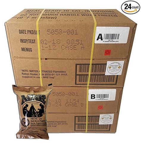 Apocalypse Supplies, Mre Food, Mre Meals, Best Emergency Food, Emergency Rations, Food Rations, Meal Ready To Eat, Emergency Food Storage, Emergency Food Supply