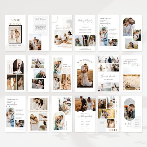 Photographer Instagram Story Template | Wedding Photography Instagram Stories | Photography Pricing List | Social Media Canva Template https://etsy.me/3lN1qhw #white #beige #photographyinsta #socialmedia #weddinginsstory #weddingphotography #photographercontent #senior Photographer Instagram Story, Photography Instagram Story, Pricing List, Photography Price List, Photographer Templates, Photography Marketing Templates, Wedding Photography Pricing, Miniature Photography, Photographer Instagram