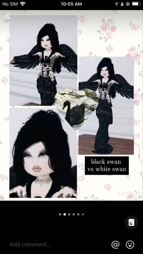 Dti Outfits, Black Swan, Pretty Outfits, Dress To Impress, Drawings, Dresses, Quick Saves, Black