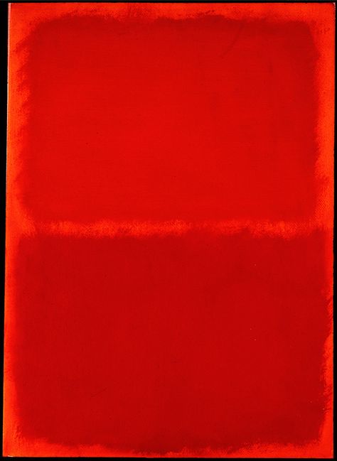 Mark Rothko. Orange, Red, Orange. Oil on paper. Rothko Paintings, Rothko Art, Tachisme, Franz Kline, Edward Hopper, Mark Rothko, Colour Field, Abstract Painters, Red Art