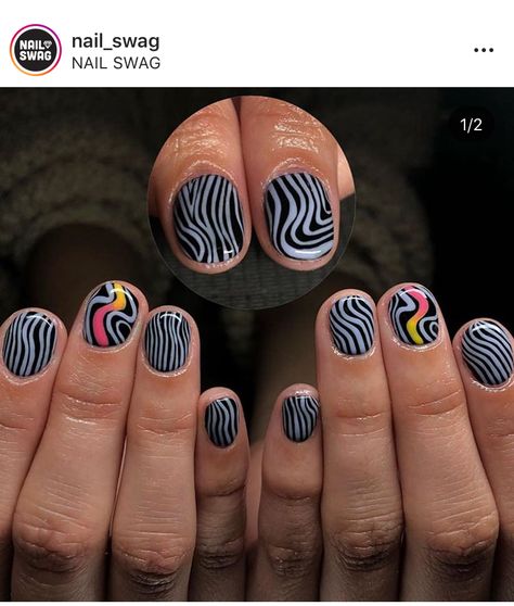 Tame Impala Nails, Analyze Art, Playful Nails, Artsy Nails, Groovy Vibes, Mens Nails, Ghirardelli Chocolate, Hippie Nails, Matte Nails Design