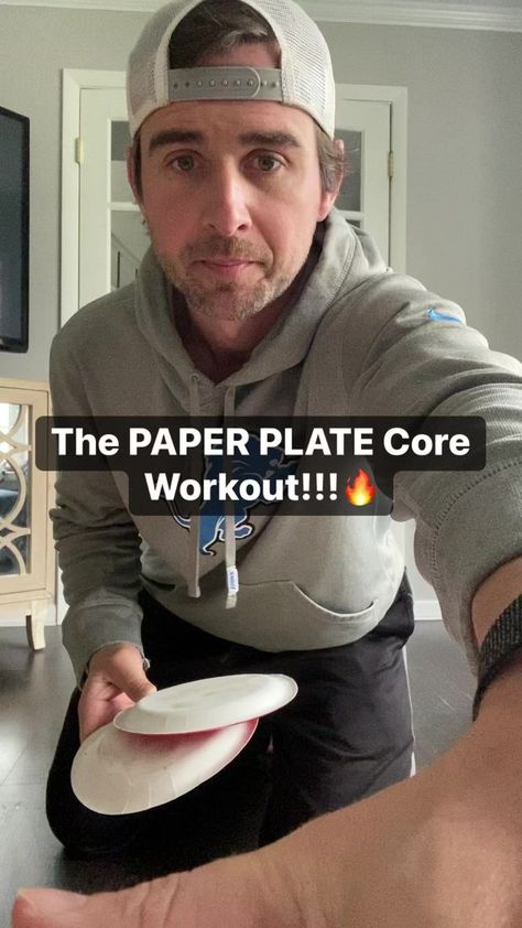 The PAPER PLATE Core Workout!!!🔥 #paperplates #abs #core #athomeworkouts #gym #health #wellness #6pack #workout | Cory DiMaria | Cory DiMaria · Original audio Paper Plate Exercises For Women, 6pack Workout, Plate Exercises, Stretch Exercise, Exercise Ideas, Ab Exercises, Core Muscles, Paper Plate, Core Workout