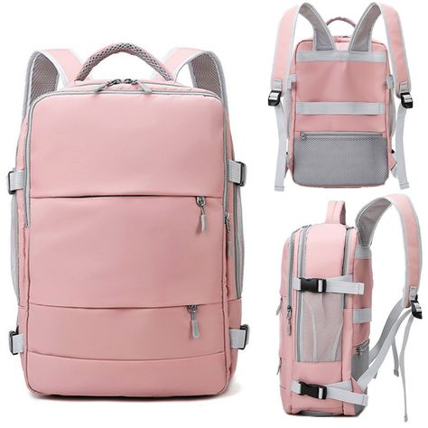 Travel Backpack Women Large Capacity Waterproof Anti-Theft Casual Daypack Bag with Luggage Strap & Laptop Backpack Women, Luggage Strap, نظارات شمسية, Luggage Backpack, Backpack Women, Women Travel, Strap Shoes, Backpack Bag, Large Backpack