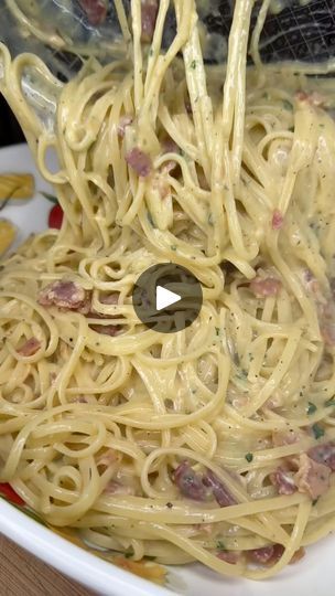 88K views · 1.5K reactions | Pasta carbonara with bacon! Of course, you could substitute the bacon for pancetta, prosciutto, or the classic guanciale! But for an easy to grab at the grocery store delicious experience try it with bacon! Super delicious and remember with this recipe. Timing is everything.! Love you guys make it! ❤️❤️ #carbonara #baconcarbonara #easyrecipes | Melissajorealrecipes | Melissajorealrecipes · Original audio Bacon Carbonara, Carbonara Pasta, Timing Is Everything, Grocery Store, Pasta Dishes, Bacon, Pasta, Easy Meals