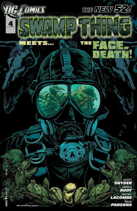 Swamp Thing Deep Sea Diver Art, Diver Art, Swamp Thing, Justice League Dark, Theme Tattoo, Military Artwork, Sea Lover, American Comics, Gas Mask