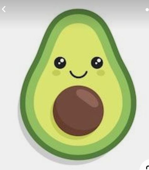 Avocado Cartoon, Cute Easy Doodles, Cute Avocado, Odaiba, Teaching Aids, Cute Easy Drawings, Simple Doodles, 7th Birthday, Rubber Duck