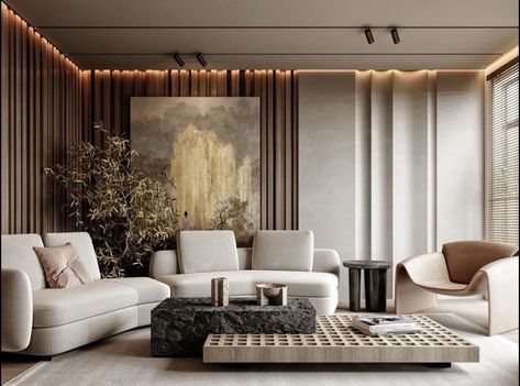 Minimal Luxury Living Room, Drawing Room Design, Drawing Room Interior, Latest Living Room Designs, Japandi Interior, Living Room Design Inspiration, Wall Tattoo, Design Room, Living Room Design Decor