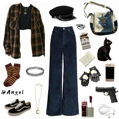 Murdercore Outfits, Supernatural Outfits Hunters, Supernatural Clothes Inspired Outfits, Supernatural Outfit Aesthetic, Paranormal Investigator Outfit, Horror Movie Inspired Outfits, Supernatural Aesthetic Outfit, Marauders Inspired Outfits, Supernatural Outfit Ideas