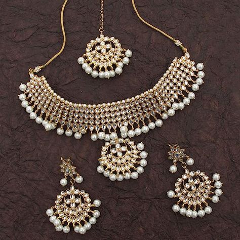 Bridal Kundan Jewellery Set, Jewellery Set For Bride, Bridal Kundan Jewellery, Rich Necklace, Semi Precious Necklace, Wedding Jewelery, Kundan Jewellery Bridal, Bold Statement Jewelry, Kundan Jewellery Set