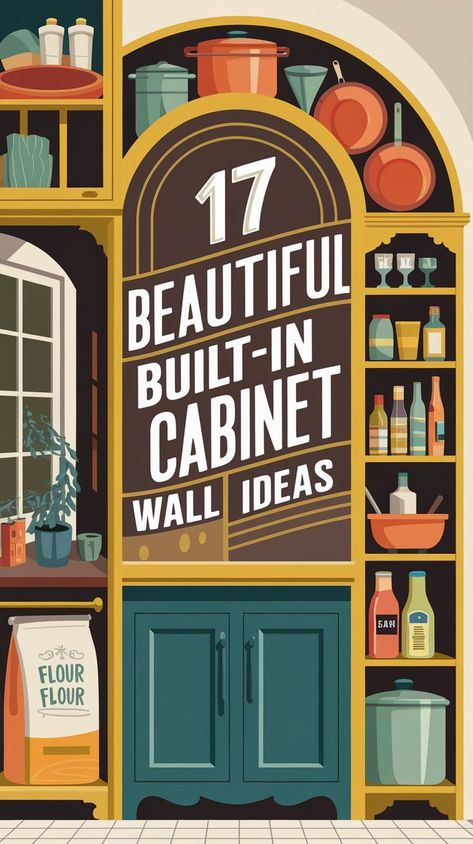 17 Beautiful Built-In Pantry Cabinet Wall Ideas Kitchen Built In Pantry, Full Wall Kitchen Cabinets, Pantry Cabinet Wall, Built In Pantry Cabinet Wall, Wall Of Cabinets, Kitchen Larder Cupboard, Kitchen Built In, Perfect Pantry, Built In Pantry