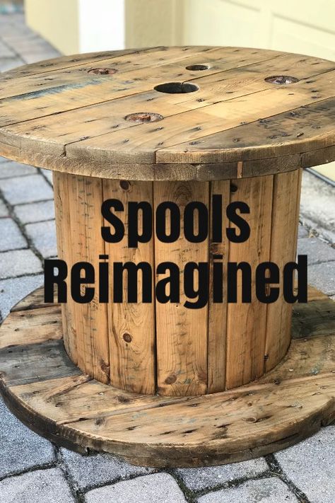 Ideas For Wire Spools, Large Spools Ideas, Large Cable Spool Ideas, Repurposed Spools Cable Reel, Electric Wire Spools Ideas Diy Wood, Wooden Cable Drum Ideas, Electrical Wire Spool Ideas, Wood Spool Tables Outdoor, Wood Cable Reel Ideas