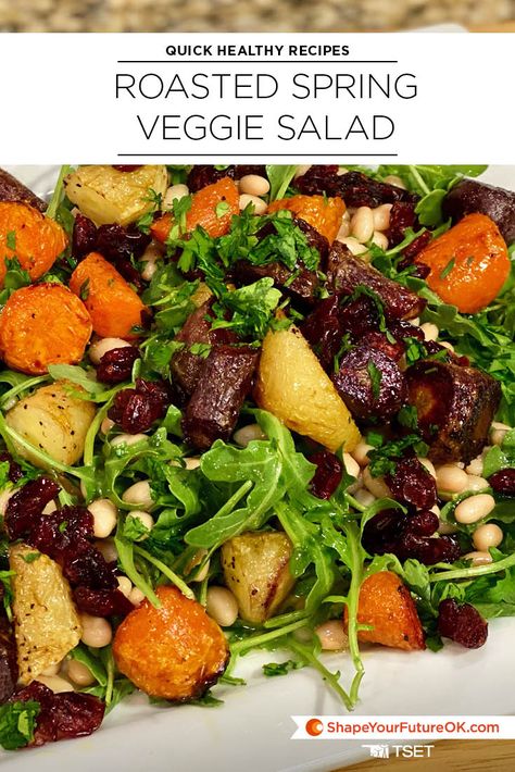 Loaded Veggie Salad, Cold Roasted Vegetable Salad, Roasted Mixed Vegetables, Root Vegetable Salad, Roasted Veggie Salad, Roasted Vegetable Salad, Vegetable Salad Recipes, Roasted Root Vegetables, Cold Salad