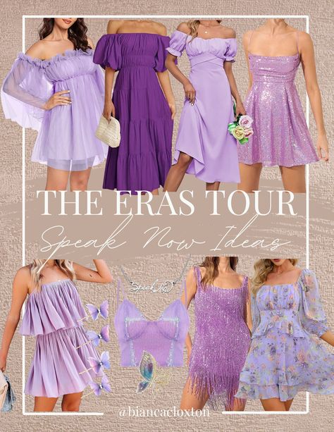 Purple Dress, Butterflies, Butterfly Clips, Concert Outfit, Taylor Swift, The Eras Tour, Girly, Outfit Ideas Speak Now Butterfly, Purple Speak Now Dress, Speak Now Dress Ideas, Eras Tour Speak Now Outfit Ideas, Modest Eras Tour Outfits, Eras Tour Speak Now Outfits, Eras Tour Outfit Ideas Speak Now, Speak Now Outfit Ideas, Purple Concert Outfit