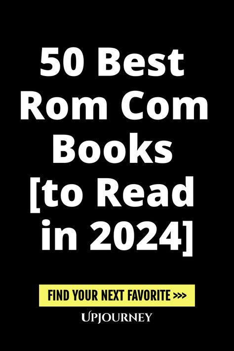 Discover the top 50 best romantic comedy books to add to your 2024 reading list! Whether you're in the mood for heartwarming love stories or hilarious plots, this curated selection has something for every rom com fan. Explore new characters, exciting adventures, and unforgettable romances with these must-read books. Perfect for cozy nights in or sunny poolside afternoons, these novels are sure to bring a smile to your face and warmth to your heart. Rom Coms Books, Best Rom Com Books, Romantic Books To Read, Best Romantic Books, Best Rom Coms, Comedy Books, Romantic Comedy Books, Best Romantic Comedies, Fiction Books To Read