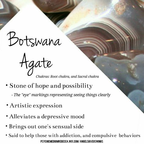 Botswana Agate crystal meaning Pink Botswana Agate Meaning, Botswana Agate Crystal Meaning, Agate Meaning Crystal Healing, Botswana Agate Meaning, Agate Crystal Meaning, Sacral Chakra Stones, Agate Meaning, Evil Eye Protection, Crystals Healing Properties