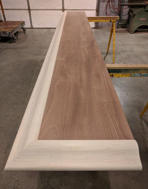 Check out this custom home bar top just out of our shop. The main top is a one piece Sapele mahogany slab trimmed with our BR475 Bar rail molding in hard rock maple. Hardwoods Incorporated 1-844-BAR-RAIL for custom bar tops. Wooden Bar Top, Brewery Ideas, Building A Home Bar, Wood Bar Top, Bar Portable, Home Bar Plans, Bar Countertops, Custom Home Bars, Home Bar Rooms