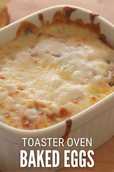 Hamilton Beach Toaster Oven, Oven Baked Eggs, Toaster Oven Recipes, Baked Eggs Recipe, Easy Bake Oven, Eggs Breakfast, Simple Food, Fried Eggs, Oven Recipes