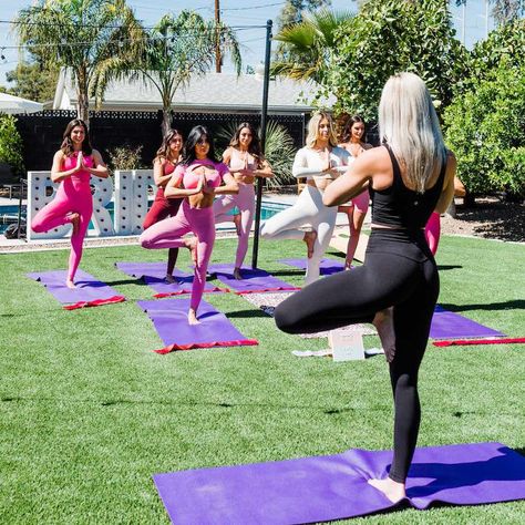 Bachelorette Yoga Outfit, Yoga Bachelorette Party, Bachelorette Party Yoga, Bachelorette Yoga, Austin Bachelorette Party, Bachelorette Party Activities, Scottsdale Bachelorette Party, New Pose, Austin Bachelorette