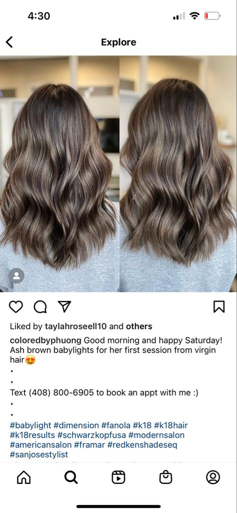 Ash Brown Babylights On Brown Hair, Mom Chop Hair Brunette, Ash Brown Babylights, Mousey Brown Hair With Highlights, Mousey Brown Hair, Mousey Brown, Girls Run The World, Hair Gloss, Redken Shades Eq