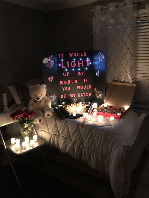 Prom Proposal From Girlfriend, Fall Themed Hoco Proposal, Softball Homecoming Proposals, Prom Proposal Ideas For Girlfriend, Girlfriend Proposal Ideas Poster, Softball Hoco Proposals, Valentines Proposal Ideas, Asking Out Ideas Girlfriends, Prom Proposal For Girlfriend