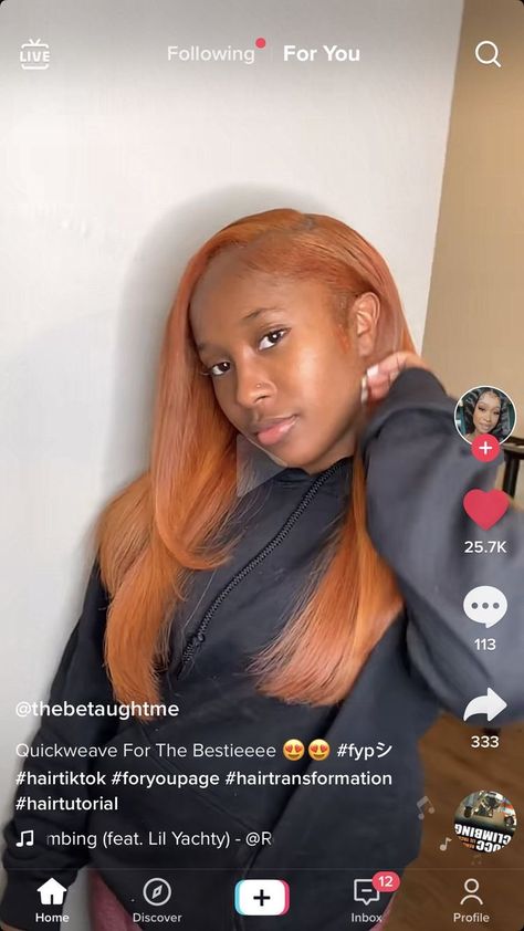 Black Girls Hairstyles Weave, Sleek Ponytail Hairstyles, Ginger Hair Color, Ginger Spice, Dyed Natural Hair, Cool Braid Hairstyles, Pretty Braided Hairstyles, Pretty Hair Color, Cool Braids