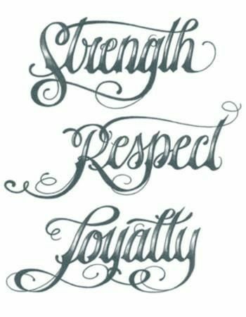 Respect Tattoo, Herren Hand Tattoos, Loyalty Tattoo, Wörter Tattoos, Script Tattoo, Tattoo Lettering Styles, Realistic Temporary Tattoos, Strength Tattoo, Tattoo Lettering Fonts