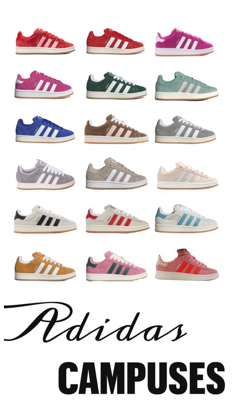 Adidas Campus Colors #adidas #campus #adidascampuses #shoes #style #fall #outfitinspo Adidas Campus, Style Fall, Adidas