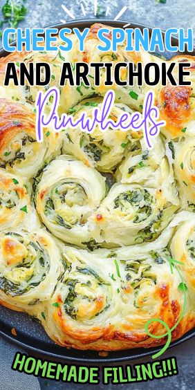 Cheesy Spinach And Artichoke Pinwheels, Artichoke Pinwheels, Spinach Tortilla, Cheesy Spinach, Pinwheel Recipes, Creamed Spinach, Frozen Spinach, Creamy Cheese, Healthy Options