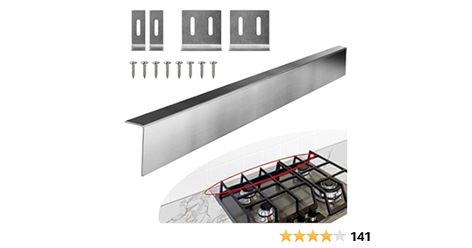 30" - 34" Stove Gap Filler, Slide-in Range Rear Filler Kit - Stainless Steel Backsplash for Stove, Easy to Install Backsplash Behind Stove Between Stove Range and Wall for Most Brand Kitchen Stoves Slide In Stove Backsplash Ideas, Backsplash Behind Stove, Install Backsplash, Stove Range, Stainless Steel Backsplash, Stove Backsplash, Slide In Range, Steel Backsplash, Stainless Backsplash