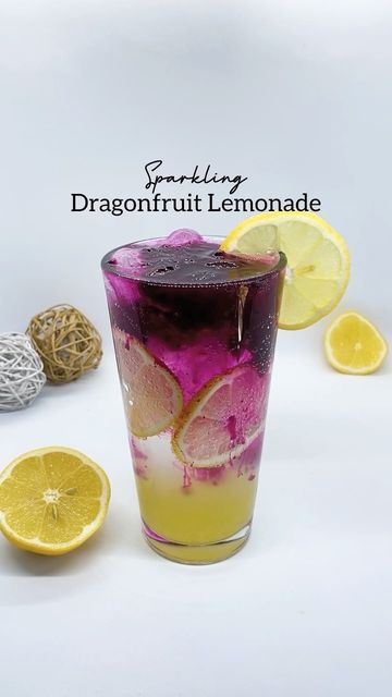 Dragonfruit Lemonade, Dragon Fruit Lemonade, Fruit Nutrition, Lemon Syrup, Lemonade Recipes, Syrup Recipe, Drink Ideas, Dragon Fruit, Dried Fruit