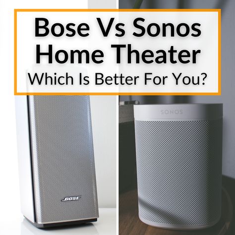 When comparing a Bose vs Sonos home theater system, one thing becomes apparent immediately. There is no loser. Both are great, but one does offer something that... Sonos Home Theater Setup, Big Speakera Shelf, Bose Home Theater, Sonos Ceiling Speakers, Sonos Move, Bose Surround Speakers, Small Home Theaters, Bose Speakers, Sonos Speakers