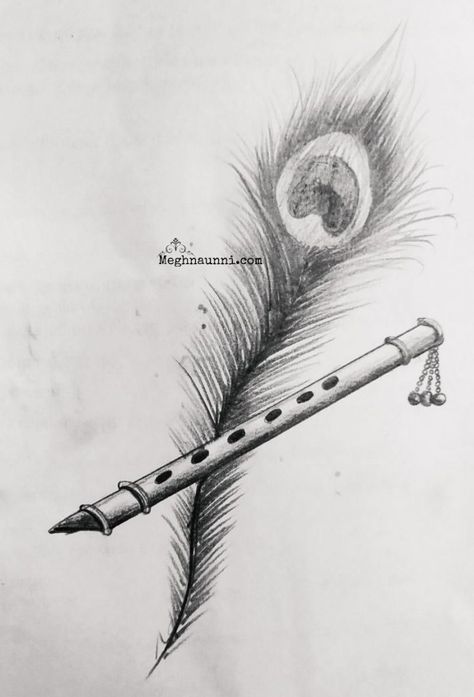 pencil drawing - Google Search Peacock Feather Drawing, Pencil Sketches Of Faces, Flower Sketch Pencil, Deco Tattoo, Flute Drawing, Pencil Sketches Landscape, Art Deco Tattoo, Pencil Sketches Easy, Feather Drawing