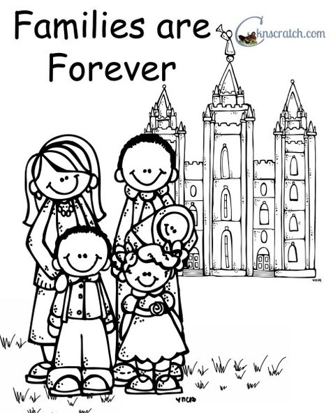 Lesson 13 - Families are forever! Love this coloring page! Book Of Mormon Coloring Pages, Families Can Be Together Forever, Sunbeam Lessons, Lds Nursery, Lds Coloring Pages, Family Coloring Pages, Easter Arts And Crafts, Home Classroom, Nursery Activities