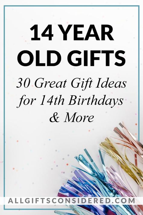 Amazing and thoughtful gifts for every 14 year old! Check out these 30 gift ideas to find the perfect present for your favorite teen #teengiftguide #14yearoldgifts B Day Gifts, Teen Gift Guide, Special Kids, 14th Birthday, Great Gift Ideas, 30 Gifts, B Day, Birthday Presents, Buying Gifts