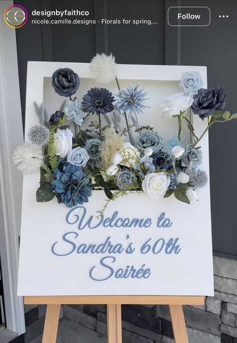 Flower Box Welcome Sign, Welcome Signage, Acrylic Welcome Sign, Welcome Flowers, Diy Flower Boxes, Wedding Entrance Decor, Floral Signs, Wedding Entrance, Wedding Welcome Sign