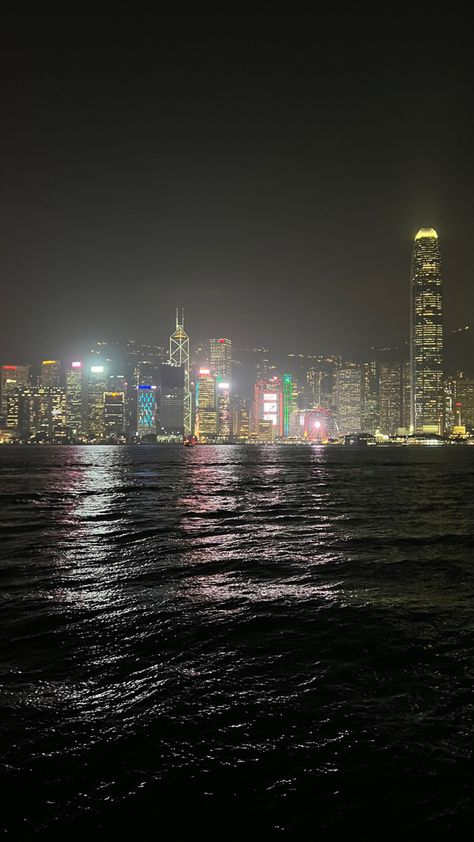 China Night View, Hong Kong Aesthetic, Chinese Cities, Beach At Night, View Wallpaper, Hong Kong Travel, Night Vibes, City Wallpaper, Time Photo