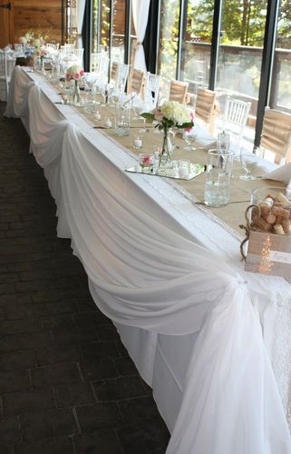 Burlap Wedding Table, Head Table Wedding Decorations, Rustic Burlap Wedding, Head Table Decor, Head Table Wedding, Bridal Table, Table Runners Wedding, Can Diy, Burlap Wedding