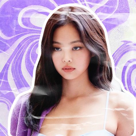 lq icon purple swirl edit y2k aesthetic #jennie #blackpink Black Pink Profile, Jennie Purple, Pfp Jennie, Purple Profile, Pink Profile Picture, Purple Pfp, Blackpink Black, Aesthetic Jennie, Purple Swirl