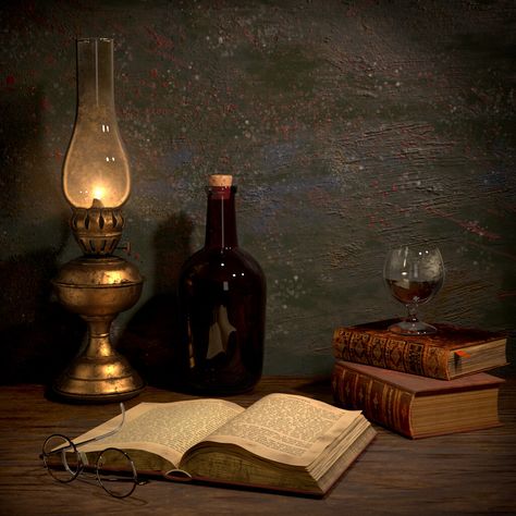 Silence, Mahsa Etemadi on ArtStation at https://www.artstation.com/artwork/5XeKQw Foto Still Life, Enjoy The Silence, Still Life Photos, Still Life Oil Painting, Still Life Art, Old Book, Open Book, Still Life Painting, Surreal Art