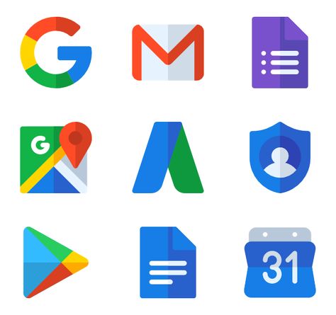 Google Apps Icon, Google Suite, Google Icon, Google Material Design, Apps Icon, Logo Clipart, Flat Design Icons, One Piece Wallpaper Iphone, Simple Designs To Draw