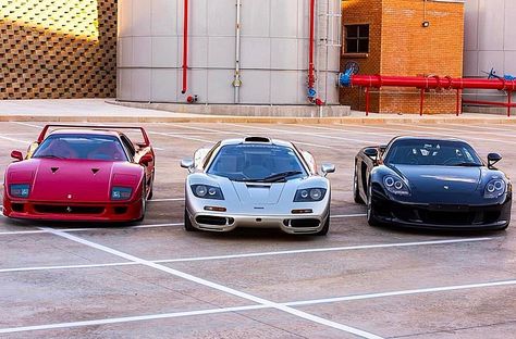 CARLOVER SA on Instagram: “classic holy trinity😍 Which one would you choose?” Holy Trinity Cars, F1 Porsche, Drip Wallpaper, Mclaren Models, Car Jdm, Porsche Carrera Gt, Luxury Garage, Fast Sports Cars, Pimped Out Cars