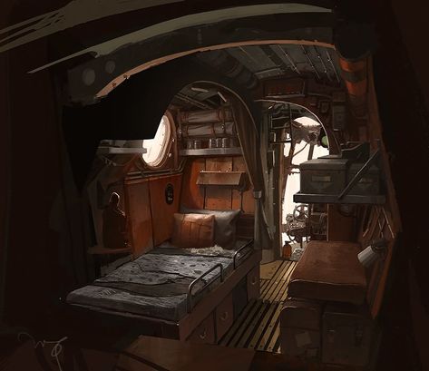 Steampunk Rooms, Ian Mcque, Interior Concept Art, Mortal Engines, Pirate Room, Concept Development, Fantasy Places, Interior Concept, Pirate Ship